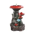 Decorative Incense Holder Artistic Burner Handcrafted Mushroom House Backflow