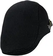 [LIFKOME] Men's Peaked Cap Casual Sunscreen Newsboy Hats Men Beret Mens Caps and Hats British Style Beret Mens Cotton Flat Cap Newsboy Collection Hat Cotton Hats for Men Black Wool