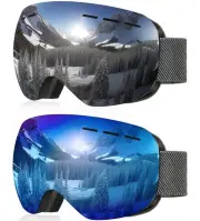 Ski Goggles for Men Women Youth, OTG Snowboard Goggles Snow Goggles with Anti...