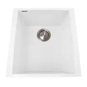 Nantucket PR1716-W 17" Single Bowl Undermount Granite Composite Bar-Prep Sink...