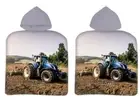 Tractor Children Poncho 50x100cm Hooded Bath Poncho Hand Towel