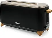 [Princess] Pure Toaster - For 2 Slices At The Same Time - 7 Adjustable Browning Levels - Cancel, Reheat and Defrost Button - 800-1000W - Black
