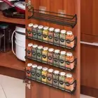 Spice Racks Organiser Hanging Stainless Steel Spice Racks Wall Mounted 2/ 4 Tier