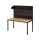 天鋼 tanko｜WE-58W4 多功能工作桌+棚板上架組 (黑) 寬150公分 原木工作桌