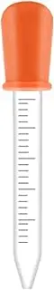 Sanwoodenz 5ML Dropper Anti-Choke Scale Baby Liquid Food Feeding Syringe for Home Orange