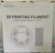 SUNLU 1.75mm 3D Printer Filament - PLA White (‎SLUK-PLA-BK-1KG)