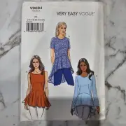 VOGUE 9084 Very Easy Vogue Peplum Top Sewing Pattern Size 16-24