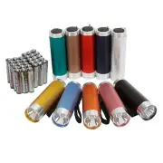 Ozark Trail 10-Pack Aluminum Mini LED Flashlight, 50 Lumen, 10 Colors, Model 311