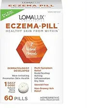 Eczema Pill, All Natural Skin Clearing Minerals - Steroid Free - Dermatologist Developed For Children & Adults, Natural Berry Flavor, 60 Quick Dissolving Pills