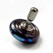 Titanium Timascus Spinning EDC Desktop Fidget Toy Stress Relief Top Spinner Gift