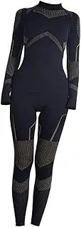 [Perfeclan] Thermal Underwear for Women Long Johns Skins Set Ski Wear Quick Drying Ladies Compression Base Layer Top and Pants for Hiking