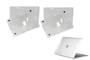 2pcs Hard Shell Case for Mac Air 13 inch MacBook A1369 A1466 A2337 M1 A2179 A1932-Transparent