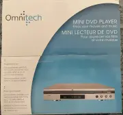 Brand New Omnitech DVD CD MP3 Mini DVD Player w/Remote (Sealed)