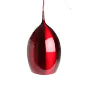 Elena Metal Wine Glass Cord Drop Pendant Light Lamp Reflective Finish - Red.