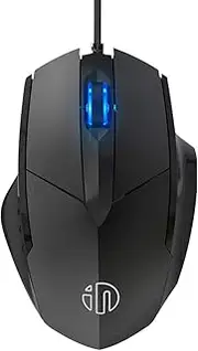 Inphic Wired USB Mouse, Silent Click and Optical Tracking,1200DPI, 3-Button, Corded Mouse for PC Computer Laptop MacBook Office, Black
