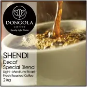 2KG DONGOLA SHENDI Swiss Water Decaf Coffee Beans Premium Blend Fresh Roasted