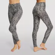 SPANX Faux Leather Snake Print Leggings Sz XL