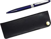 Horizontal Hook Pen Case Black Lasting Piece Metal Swivel Ballpoint Pen Set of 3 Blue T23-NK01B-TK23-L-3