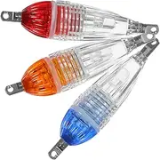 Toddmomy Novel Led Underwater Fishing Lights 3pcs Fish Lamps for Aquarium Bright Glowing Effect