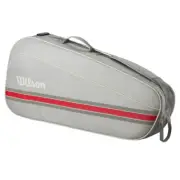 Wilson Team 3 Racquet Squash Tennis Bag - Grey