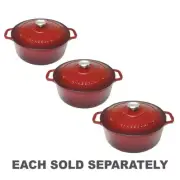 Chasseur Round French Oven Bordeaux Cast Iron Premium Quality Hand Crafted