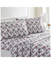 Modern Threads Rose Bloom Printed 4pc Sheet Set