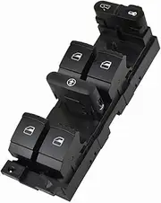 Window Master Control Switch 1J4959857A 1J4 959 857A 1J4 959 857 A Red Light Master Power Window Switch For G&olf MK4 For B&ora For Seat For O&ctavia MK1 For F&abia Window Lifter Switch(Size:Children)