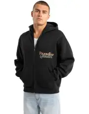 [Nomadic Paradise] Fingal Street Zip Hoodie in Black