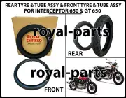 " FRONT & REAR TYRE & TUBE ASSY" FIT FOR ROYAL ENFIELD INTERCEPTOR 650 & GT 650