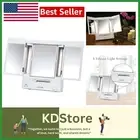Tri-Fold Makeup Mirror with Lights - 5X/1X Magnification and Adjustable Angles