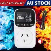 Digital Temperature Controller Thermostat Timer With Sensor 1-5PC 240V 2400W 10A