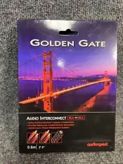 AudioQuest Golden Gate Analog Audio Interconnect RCA to RCA Cable (0.6 meters)