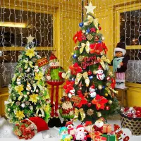 在飛比找Yahoo!奇摩拍賣優惠-大型聖誕樹 15尺豪華綠色松針樹 附400個聖誕樹掛飾 再送