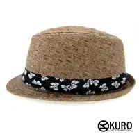 在飛比找蝦皮商城優惠-KURO-SHOP茶色藍色蝴蝶結草帽紳擊帽