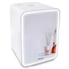 Cooluli Glow 10L Skincare Mini Fridge with LED Mirror – White