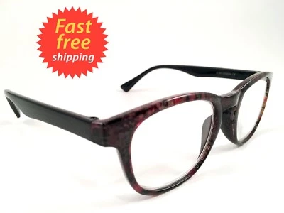 Betsey Johnson Reading Glasses Tortoise Floral Face Print Black Legs +1.50