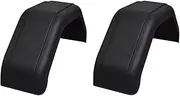 JicSuXi 2Pcs Plastic Trailer Wheels Mudguard Replacement Replace Parts for Single Axle Trailers Professional Multipurpose, for 14inch 15inch