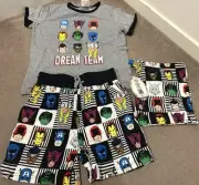 BNWT Peter Alexander Marvel Summer Pj Set - SIZE 8 Kids