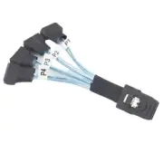 SAS SFF-8087 to 4X SATA Male 3.0 SSD High Speed Data Transfer Cable 1 to 44939