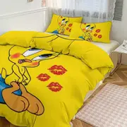 Bed Sheets g29 TweetyBird Print Bedding Set Pattern Duvet Cove Set 3 Pieces 1 Quilt Cover And 2 Pillowcases for Women Men Teens tq29 Bed Sheets