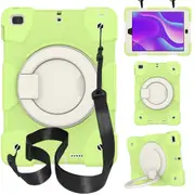 MCC Kids Shockproof Strap iPad 9.7 2018 6th Gen Apple Case Cover Ring [Yellow Green]