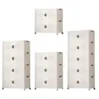 Foldable Storage Cabinet Stackable Storage Bins Multipurpose Elegant Lightweight