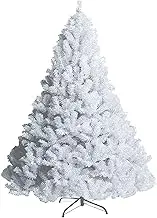 Ariv White Christmas Tree 2.7M/9ft Xmas Tree 2450 Tips PVC Leaves for Family Store Party Christmas Holiday Decoration