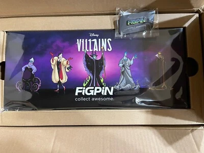 Figpin Disney Villains Deluxe Box Set LE 1000 with Logo NEW LOCKED MALEFICENT