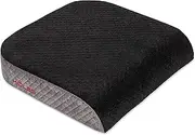 Kolbs Extra Large Seat Cushion | Stylish Plush Velvet Cover | X-Large Memory Foam for Office Chair, Floor Pillow | Cushion Back Pain Coccyx Pain Relief | Carry Handle (Extra Large)