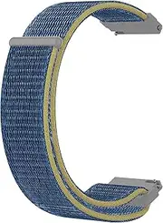 [ONE ECHELON] Quick Release Watch Band Compatible With Armani Exchange Drexler Axt2005 Nylon Replacement Smart Watch Strap (Blue)