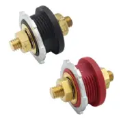 Truck Thru Panel Terminal Connector 3/8 inch Studs Bulkhead Brass Parts