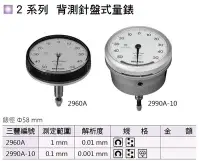 在飛比找Yahoo!奇摩拍賣優惠-日本三豐Mitutoyo 2系列 背測針盤式量錶 背測針盤式