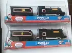 TRACKMASTER THOMAS BATTERY MOTORIZED TOY TRAIN- DOUGLAS + DONALD & TENDER SET