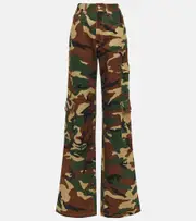[Alessandra Rich] Alessandra Rich Camouflage cotton cargo pants 27 multicoloured